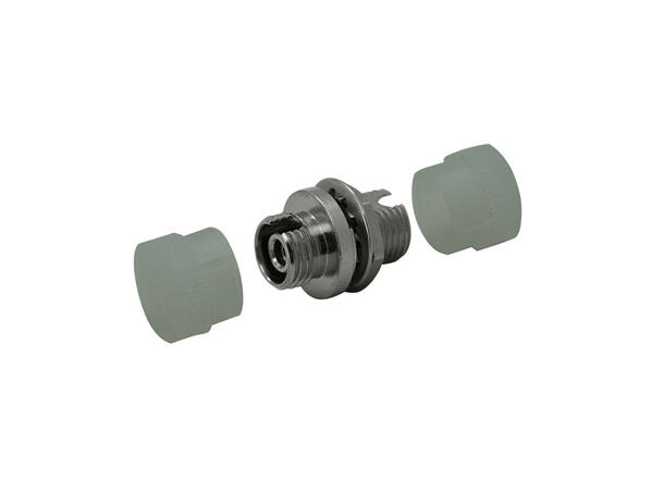 Adapter SM/MM FC Transparent støvhette Metall, D-hull, keramisk hylse